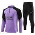 Paris Saint-Germain Ensemble Sweat d'entraînement 2023/24 - 1-4 Zip Violet Noir Paris Saint-Germain Ensemble Sweat d'entraînement 2023/24 - 1-4 Zip Violet Noir