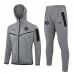 Paris Saint Germain Ensemble Veste d'entraînement 2024/25 - Capuche Gris