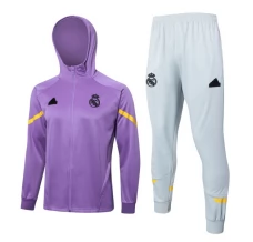 Real Madrid Ensemble Veste d'entraînement 2024/25 - Capuche Violet Real Madrid Ensemble Veste d'entraînement 2024/25 - Capuche Violet