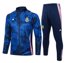 Real Madrid Ensemble Veste d'entraînement 2024/25 - Dragon Bleu Real Madrid Ensemble Veste d'entraînement 2024/25 - Dragon Bleu