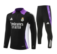 Real Madrid Survêtement 2024/25 - 1-4 Zip Noir Violet Real Madrid Survêtement 2024/25 - 1-4 Zip Noir Violet