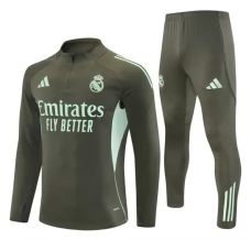 Real Madrid Survêtement 2025/26 - 1-4 Zip Kaki