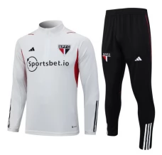 São Paulo FC Ensemble Sweat d'entraînement 2023/24 - 1-4 Zip Gris