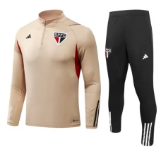 São Paulo FC Ensemble Sweat d'entraînement 2023/24 - 1-4 Zip Kaki