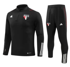 São Paulo FC Ensemble Sweat d'entraînement 2023/24 - 1-4 Zip Noir