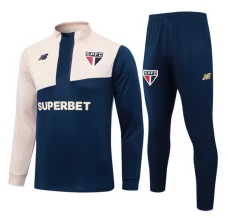 São Paulo FC Survêtement 2024/25 - 1-4 Zip Beige