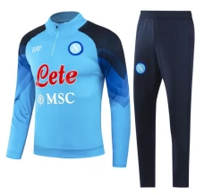 SSC Naples Ensemble Sweat d'entraînement 2023/24 - 1-4 Zip Bleu