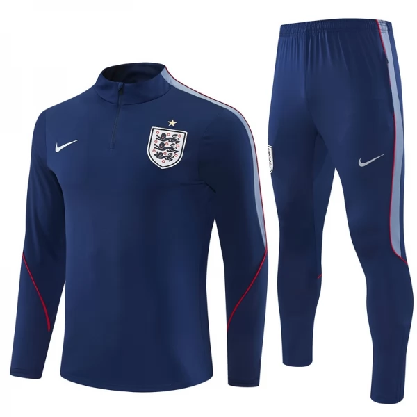 Survêtement Angleterre Enfant 2026/27 - 1-4 Zip Bleu Survêtement Angleterre Enfant 2026/27 - 1-4 Zip Bleu