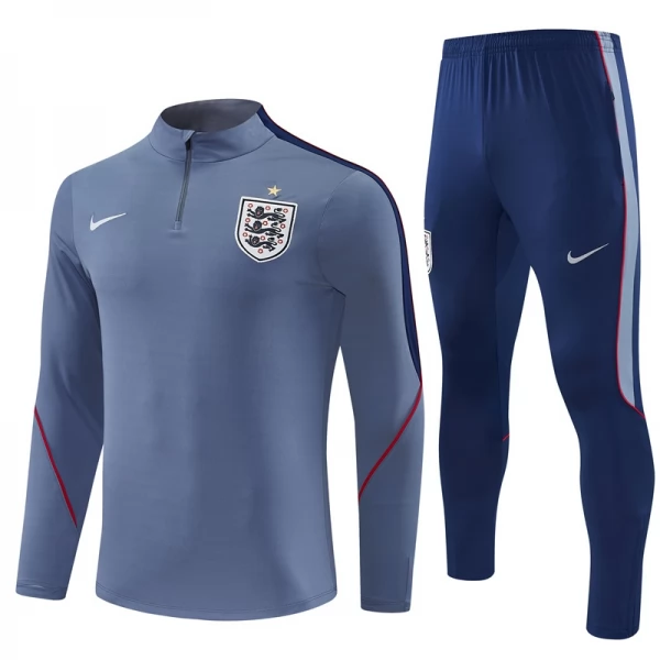 Survêtement Angleterre Enfant 2026/27 - 1-4 Zip Gris Survêtement Angleterre Enfant 2026/27 - 1-4 Zip Gris