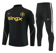 Survêtement Chelsea FC Enfant 2026/27 - 1-4 Zip Noir