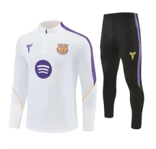 Survêtement FC Barcelone Enfant 2026/27 - 1-4 Zip Blanc
