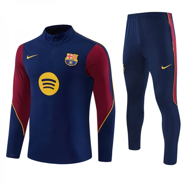 Survêtement FC Barcelone Enfant 2026/27 - 1-4 Zip Bleu Survêtement FC Barcelone Enfant 2026/27 - 1-4 Zip Bleu