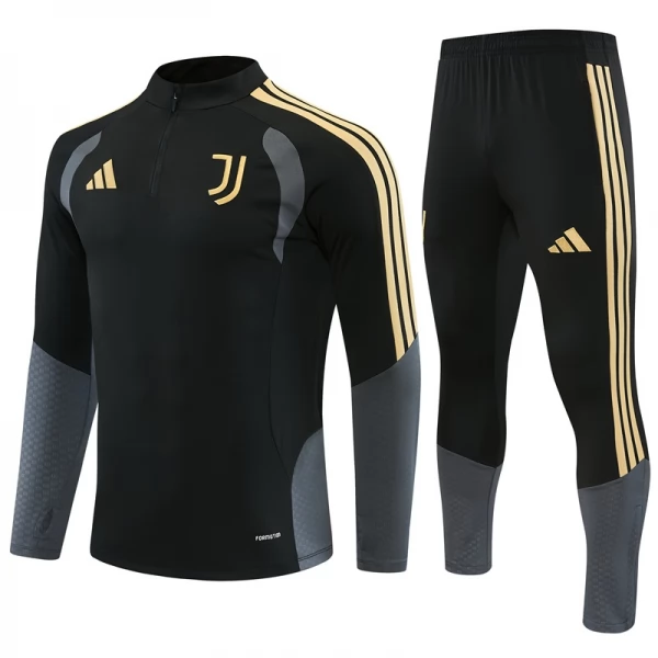 Survêtement Juventus FC Enfant 2026/27 - 1-4 Zip Noir Survêtement Juventus FC Enfant 2026/27 - 1-4 Zip Noir