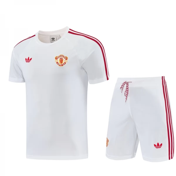 Survêtement(Maillot+Shorts) Manchester United 2026/27 Blanc Survêtement(Maillot+Shorts) Manchester United 2026/27 Blanc