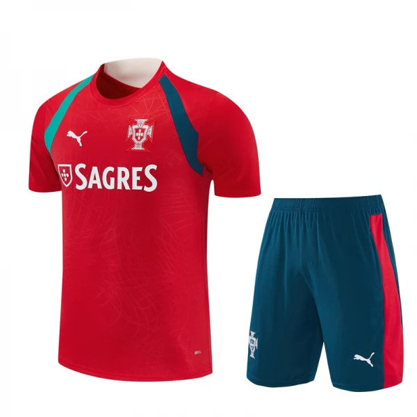 Survêtement(Maillot+Shorts) Portugal Enfant 2026/27 Rouge Survêtement(Maillot+Shorts) Portugal Enfant 2026/27 Rouge