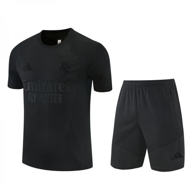 Survêtement(Maillot+Shorts) Real Madrid Enfant 2026/27 Noir Survêtement(Maillot+Shorts) Real Madrid Enfant 2026/27 Noir