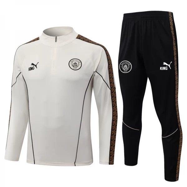 Survêtement Manchester City 2026/27 - 1-4 Zip Beige Survêtement Manchester City 2026/27 - 1-4 Zip Beige