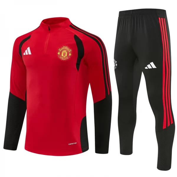 Survêtement Manchester United 2026/27 - 1-4 Zip Rouge Survêtement Manchester United 2026/27 - 1-4 Zip Rouge