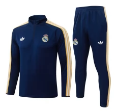 Survêtement Real Madrid 2026/27 - 1-4 Zip Bleu Survêtement Real Madrid 2026/27 - 1-4 Zip Bleu