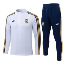 Survêtement Real Madrid Enfant 2026/27 - 1-4 Zip Blanc
