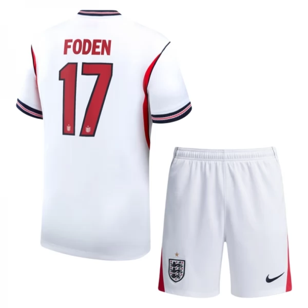 Tenue Domicile Angleterre Foden 17 Coupe du Monde 2026 Enfant Tenue Domicile Angleterre Foden 17 Coupe du Monde 2026 Enfant