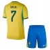 Tenue Domicile Brésil Vini Jr. 7 Coupe du Monde 2026 Enfant