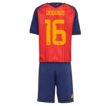 Tenue Domicile Espagne Rodrigo 16 Coupe du Monde 2026 Enfant