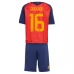 Tenue Domicile Espagne Rodrigo 16 Coupe du Monde 2026 Enfant