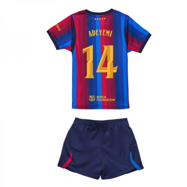 Tenue Domicile FC Barcelone Adeyemi 14 2026/27 Enfant Tenue Domicile FC Barcelone Adeyemi 14 2026/27 Enfant