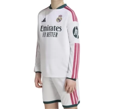 Tenue Domicile Real Madrid 2026/27 Enfant Manches Longues