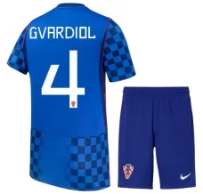 Tenue Extérieur Croatie Gvardiol 4 Coupe du Monde 2026 Enfant