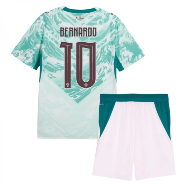 Tenue Extérieur Portugal Bernardo 10 Coupe du Monde 2026 Enfant Tenue Extérieur Portugal Bernardo 10 Coupe du Monde 2026 Enfant